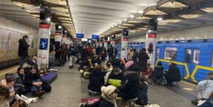 Refugees at Kyiv Station