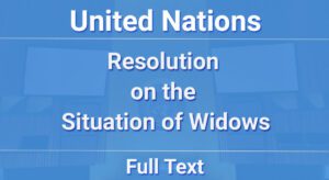 United Nations Resolution on the Situation of Widows