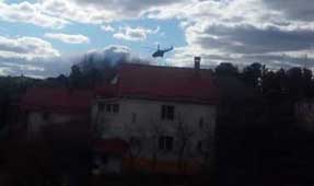 Helicopter-and-house