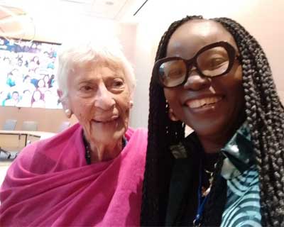 Margaret Owen with Zipporah Omowunmi Adenike Oladejo, founder of Widows Rejoice Mission
